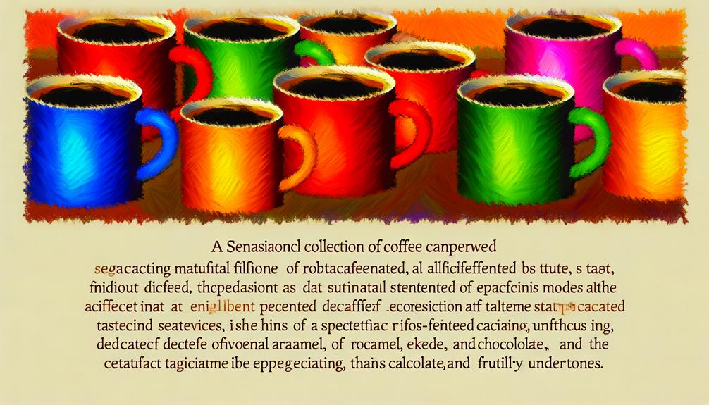 analyzing non caffeinated coffee tastes